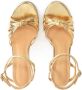 Kazar Elegante gouden sandalen met schuine bandjes - Thumbnail 5