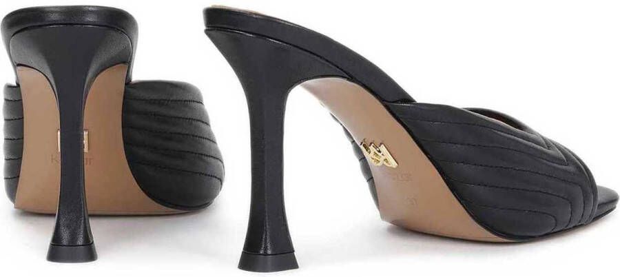 Kazar Elegante zwarte damesmuiltjes op een trendy hak