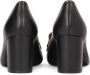 Kazar Elegante zwarte pumps op een blokhak versierd met ketting - Thumbnail 3