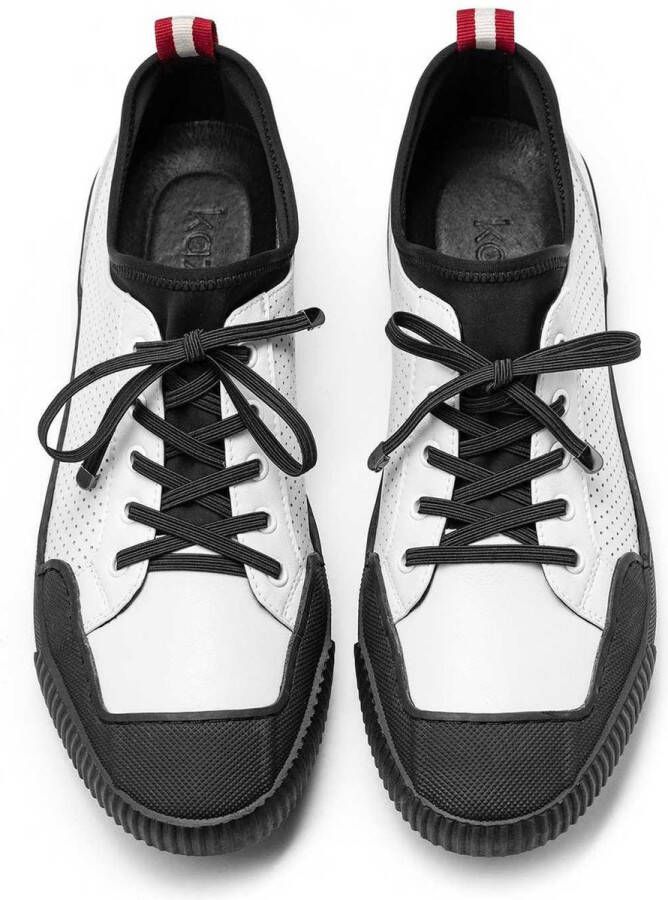 Kazar Gebroken witte herensneakers
