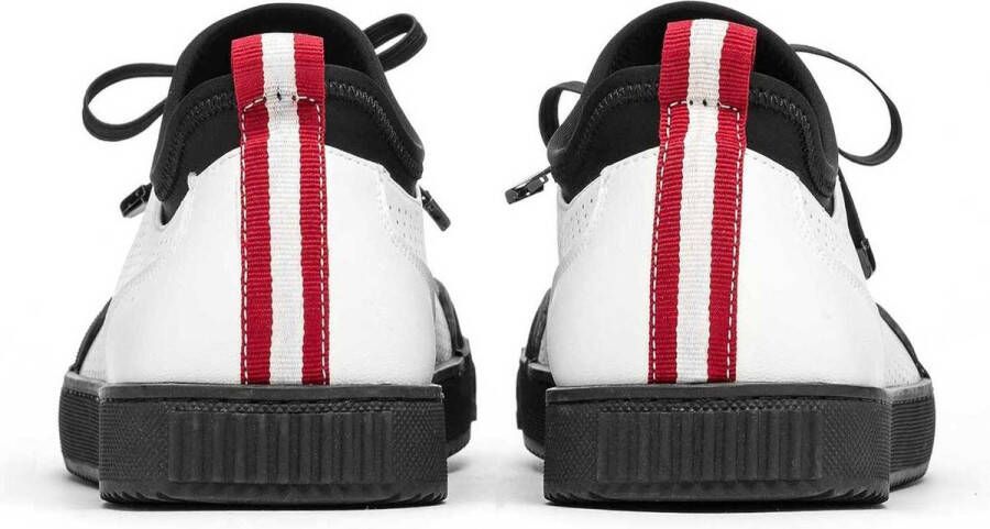 Kazar Gebroken witte herensneakers
