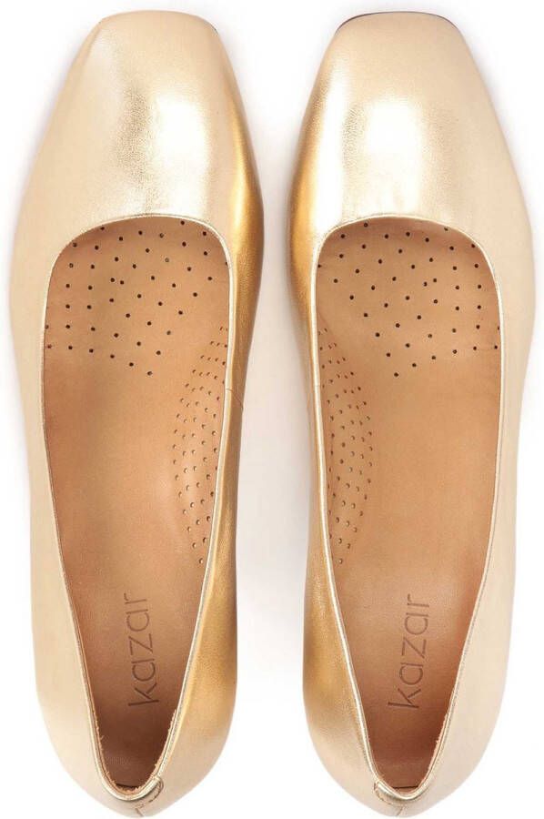 Kazar Gold pumps with comfort insole