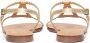 Kazar Gold sandals on a flat sole - Thumbnail 4