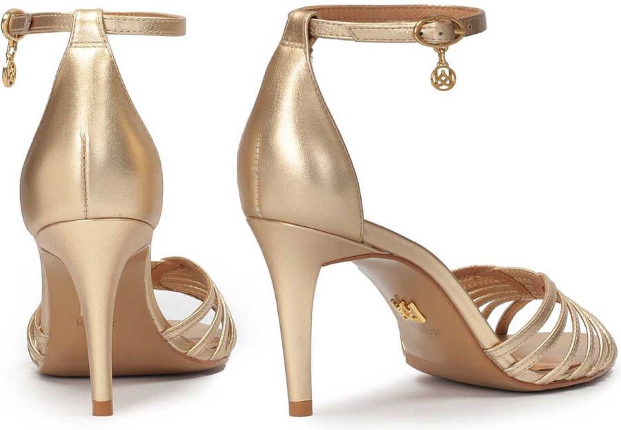 Kazar Gold sandals with full heel