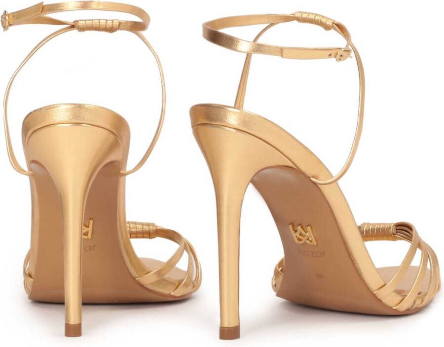 Kazar Gold sandals with pointed nose