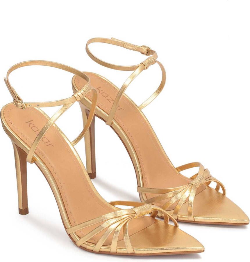 Kazar Gold sandals with pointed nose