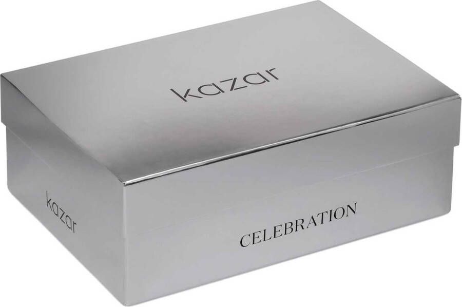 Kazar Sandały ze złotej skóry z kryształkami|66040-01-13|37 - Foto 3