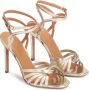 Kazar Gouden sandalen voor dames met kruisende bandjes - Thumbnail 5