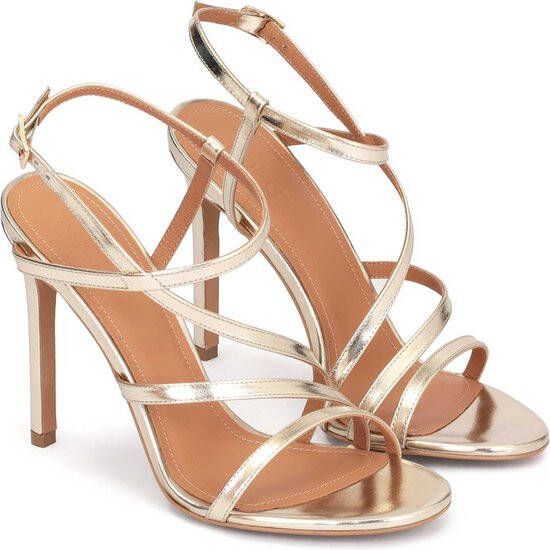 Kazar Gouden damessandalen op een slanke stiletto
