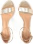 Kazar Leren gouden sandalen op een comfortabele hak Yellow Dames - Thumbnail 3
