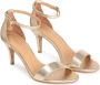 Kazar Leren gouden sandalen op een comfortabele hak Yellow Dames - Thumbnail 4