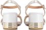 Kazar Gouden-witte leren sandalen met versierde hak Yellow Dames - Thumbnail 3