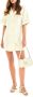 Kazar Gouden-witte leren sandalen met versierde hak Yellow Dames - Thumbnail 4