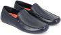 Kazar Heren marineblauwe leren instap mocassins Blue Heren - Thumbnail 5