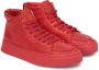 Kazar Rode Leren High-Top Sneakers Red Heren - Thumbnail 3