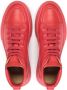 Kazar Rode Leren High-Top Sneakers Red Heren - Thumbnail 5