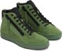 Kazar Heren sneakers van groen suède met hoog bovenwerk - Thumbnail 5