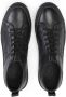 Kazar Zwarte leren sneakers voor heren in minimalistische stijl Black Heren - Thumbnail 4