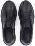 Kazar Zwarte leren sneakers met monograminzetten Black Heren - Thumbnail 3