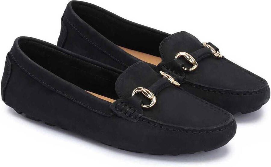 Kazar Klassieke nubuck mocassins met uitsteeksels op de zool