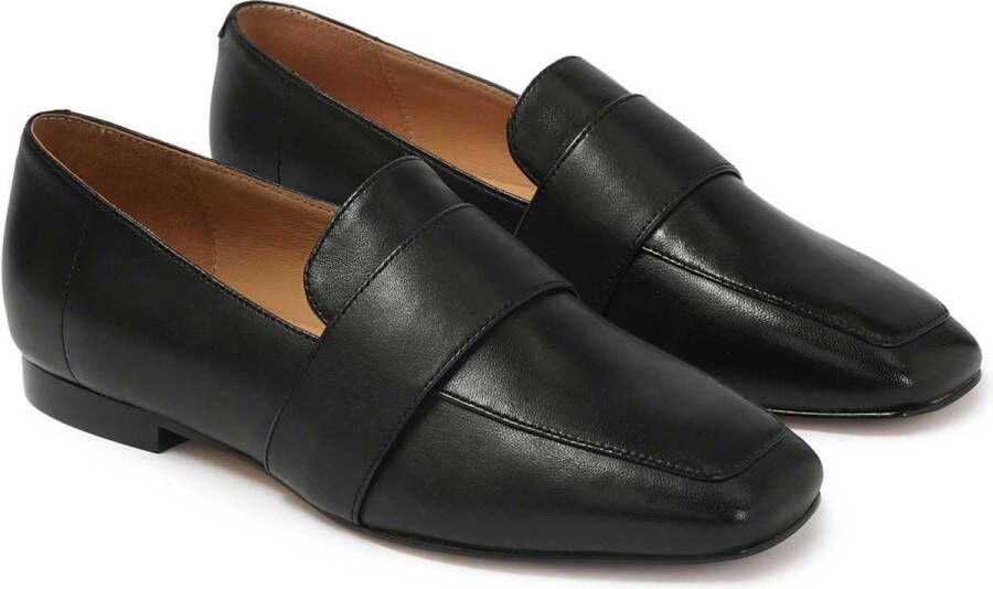 Kazar Klassieke zwarte dames loafers