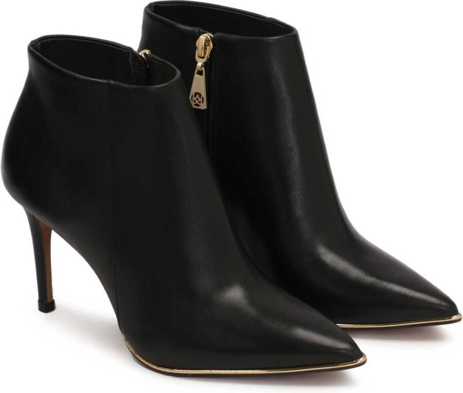Kazar Klassieke zwarte stiletto laarsjes met een laag bovenwerk - Foto 4
