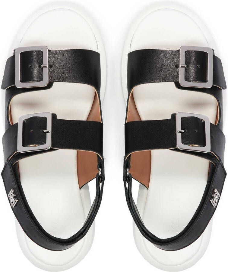 Kazar Leather black sandals with straps