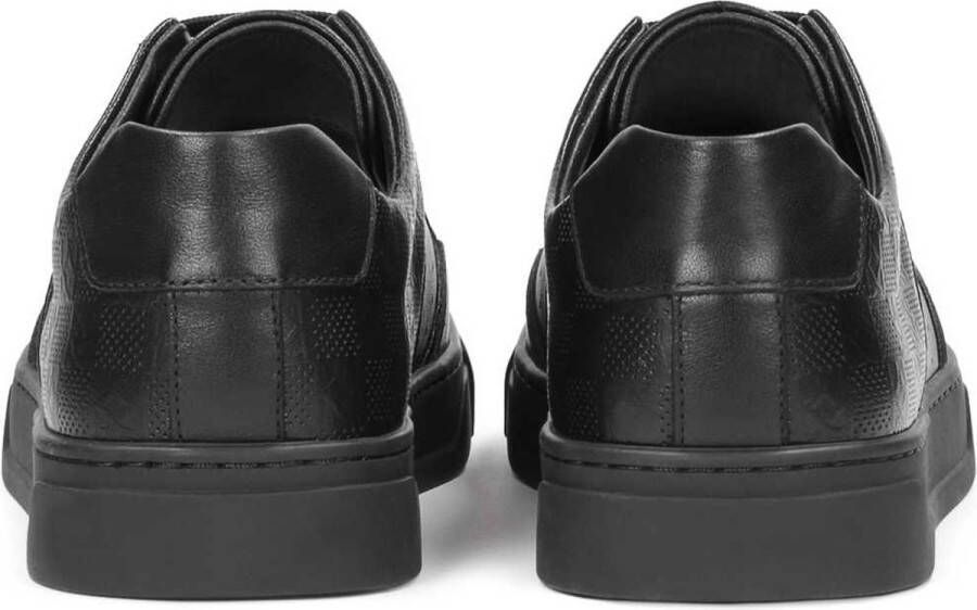 Kazar Leather low-top sneakers with embossed leather insert