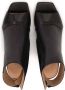 Kazar Leren peep-toe enkellaarsjes met een open neus en hiel - Thumbnail 2