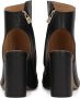 Kazar Leren peep-toe enkellaarsjes met een open neus en hiel - Thumbnail 3