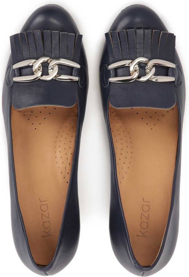 Kazar Leather pumps with a wide heel - Foto 2