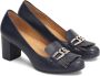 Kazar Leather pumps with a wide heel - Thumbnail 3