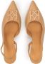 Kazar Leren pumps met open hiel Beige Dames - Thumbnail 3