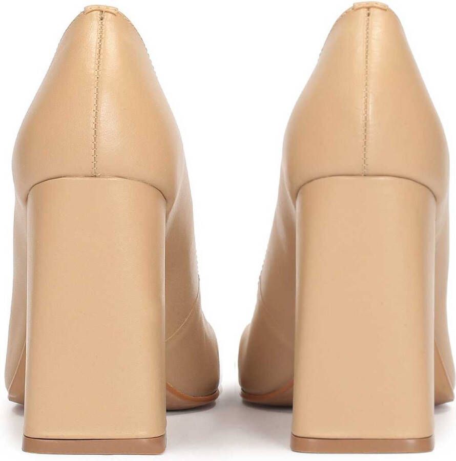Kazar Leather pumps with square noses