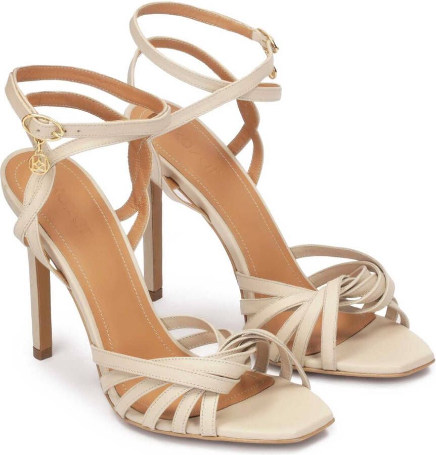 Kazar Leather sandals fastened around the ankle