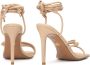 Kazar Leather sandals on a heel with a string wrapped around the ankle - Thumbnail 2