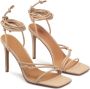 Kazar Leather sandals on a heel with a string wrapped around the ankle - Thumbnail 3