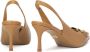 Kazar Leather slingback pumps with a chain - Thumbnail 3