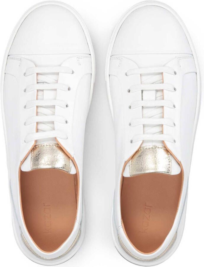Kazar Leather sneakers with golden elements