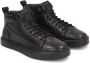 Kazar Moderne Leren Sneakers Trendy Design Black Heren - Thumbnail 4