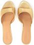 Kazar Dames luxe gouden leren muilen Yellow Dames - Thumbnail 3