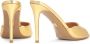 Kazar Dames luxe gouden leren muilen Yellow Dames - Thumbnail 5