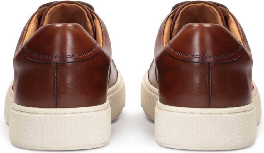 Kazar Men's brown sneakers on a white sole