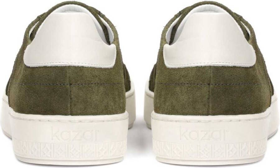 Kazar Men's green suede sneakers