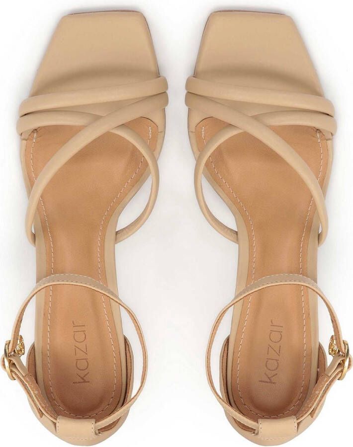 Kazar Minimal style beige sandals