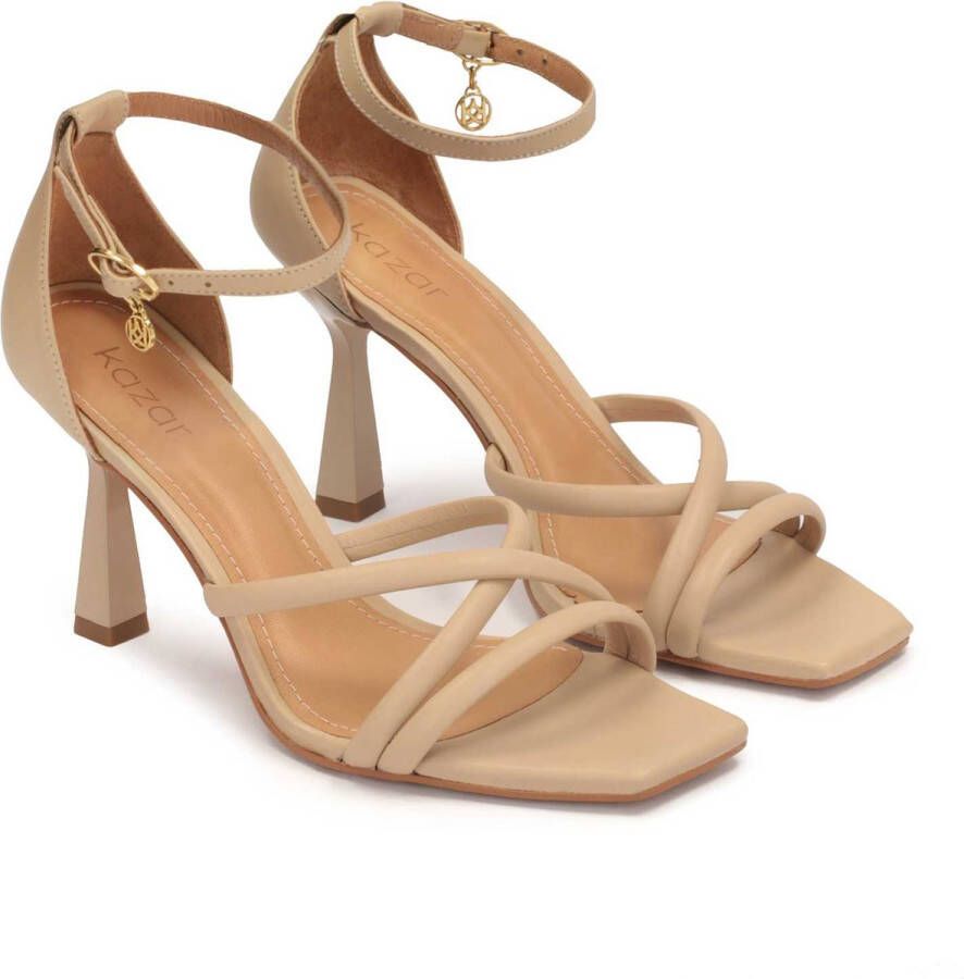 Kazar Minimal style beige sandals