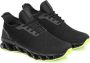 Kazar Originele zwarte herensneakers met een groene zool - Thumbnail 4