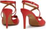 Kazar Czerwone skórzane sandały ze skrzyżowanymi paskami|70245-01-04|38 - Thumbnail 4