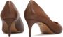 Kazar Bruine Leren Pumps Stijlvol Klassiek Comfortabel Brown Dames - Thumbnail 4