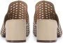 Kazar Stijlvolle muiltjes met mesh-uitsparingen Beige Dames - Thumbnail 4